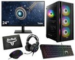 Ryzen 5 Budget Game PC Setup Compleet met 24 Gaming Moni..., Ophalen of Verzenden, Nieuw