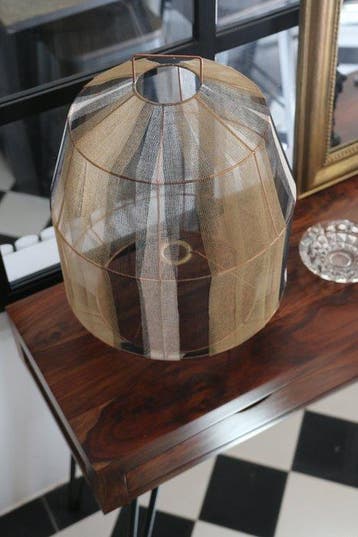 Lamp - Koper, Katoen - Lantaarn - Jean Dange, Nieuw