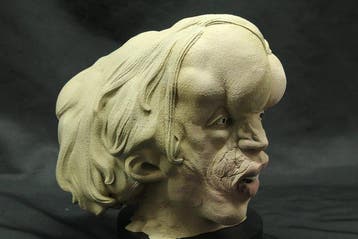 Elephant Man (Joseph Merrick) levensgetrouwe bustreplika -