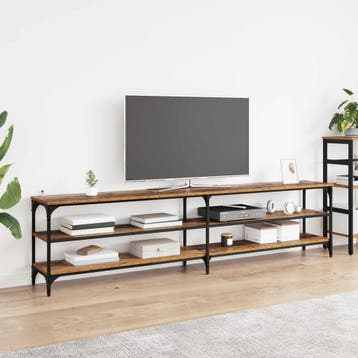vidaXL TV Kast 200 x 30 x 50 cm Oud Hout Geengineerd Hout en, Maison & Meubles, Verzenden