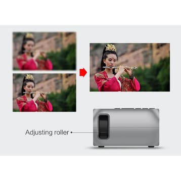 YG320 Mini LED Projector - Scherm Beamer Home Media Speler, Verzenden, Nieuw