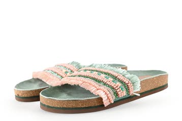 Lazamani Slippers in maat 39 Groen, Slippers, Verzenden, Lazamani, Gedragen