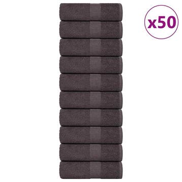 vidaXL Gastendoekjes FROGN 50 st 30x50 cm 360 g/m² antraciet, Verzenden, Nieuw