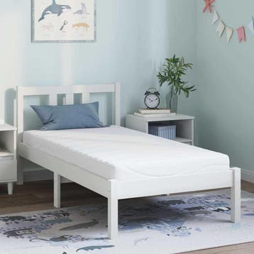 vidaXL Matras Medium 80 x 160 cm Wit, Verzenden, Nieuw
