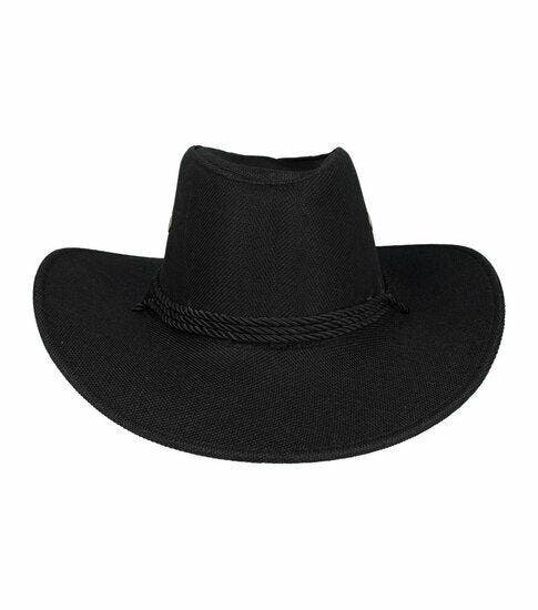 Cowboyhoed - Western Hoed in Linnenlook - One Size - Zwart, Vêtements | Femmes, Chapeaux & Casquettes