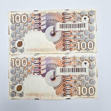 Nederland. - 2 x 100 Gulden 1992 - PL105 (Zonder