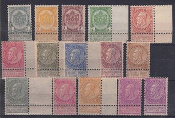 België 1893/1900 - Fijne Baard, zeer vele met perfecte, Gestempeld