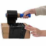 vidaXL Stretchfolies 10 stuks zwart 23 µm 10 cm x 300 m, Verzenden