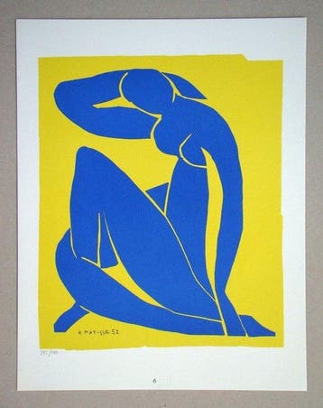 Henri Matisse (1869-1954) - Nu bleu - Lithograph signed &