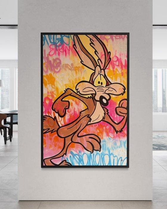 Gunnar Zyl - Wile E. Coyote XXL, Antiek en Kunst, Kunst | Schilderijen | Modern
