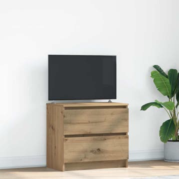 vidaXL Tv-meubel 60x35x54 cm bewerkt hout artisanaal, Verzenden, Nieuw