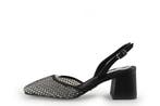Steve Madden Slingbacks in maat 37½ Zwart, Verzenden, Zwart, Steve Madden, Zo goed als nieuw