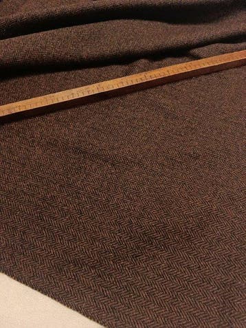 Raffinata lana vintage herringbone - alta grammatura -