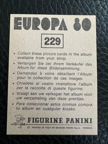 1980 Panini Scudetto panini euro 80 Austria numero 229 nuovo, Nieuw