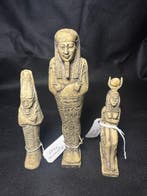 Gereconstitueerde steen Replica van Oud-Egyptische set van 3