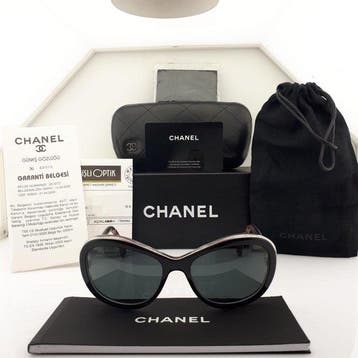 Chanel - Butterfly Multicolor-Black-Transparent Frame with