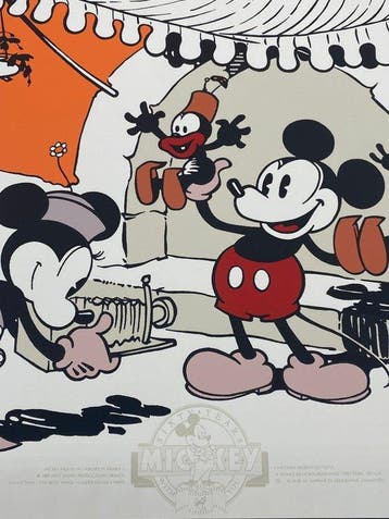 Mickey Mouse Mickey Mouse in Arabia – Sérigraphie d’art, Nieuw