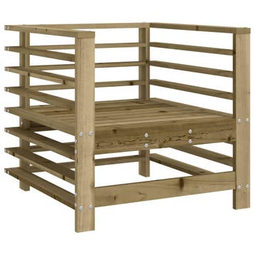 vidaXL Tuinstoelen 2 st geïmpregneerd hout, Verzenden, Nieuw