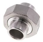 Union Connecteur droit 21.3mm Extrémité à souder Acier, Verzenden