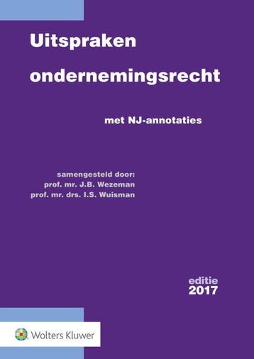 Uitspraken ondernemingsrecht 2017 9789013141481, Verzenden, Gelezen