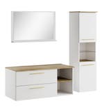 Badkamermeubel Set Bravos 100 x 46 cm - Mat Zwart, Verzenden, Nieuw