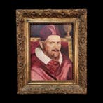 Diego Velázquez (1599-1660), Seguace di - Ritratto di Papa, Antiquités & Art