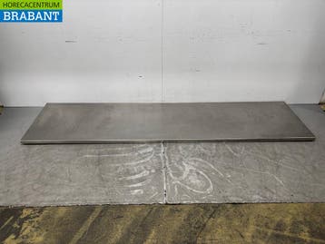Plan de travail en acier inoxydable, dimensions 300 x 75 cm,, Verzenden