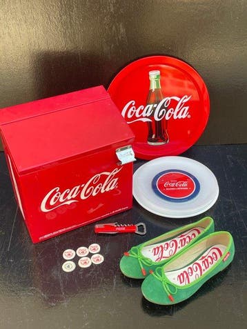 Coca-Cola - Glacière…. - Enseigne publicitaire (16) - Métal,