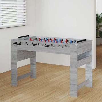 vidaXL Tafelvoetbal Grijze Sonoma 125 x 60,5 x 80 cm Bewerkt, Verzenden, Nieuw