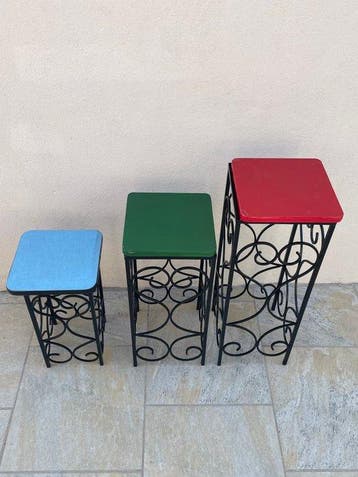 Plantentafel (3) - Metaal, mier, Antiek en Kunst, Curiosa en Brocante