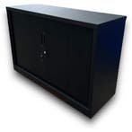 Roldeurkast mat zwart (80x120x45) - Incl. Slot En Legplank!, Verzenden