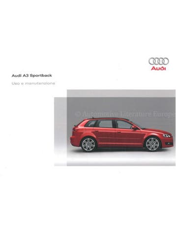 2008 AUDI A3 SPORTBACK INSTRUCTIEBOEKJE ITALIAANS, Autos : Divers, Modes d'emploi & Notices d'utilisation