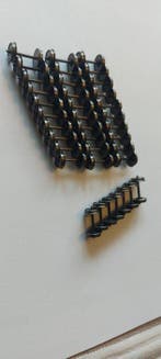 Roco H0 - Model treinbevestiging (36) - Metalen wielen met, Nieuw