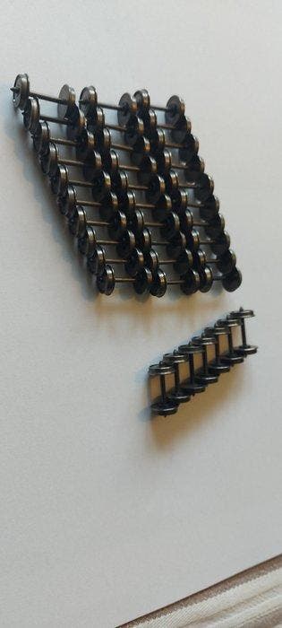 Roco H0 - Model treinbevestiging (36) - Metalen wielen met, Hobby & Loisirs créatifs, Trains miniatures | HO