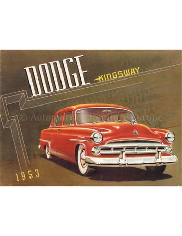 1953 DODGE KINGSWAY BROCHURE ENGELS (USA), Nieuw