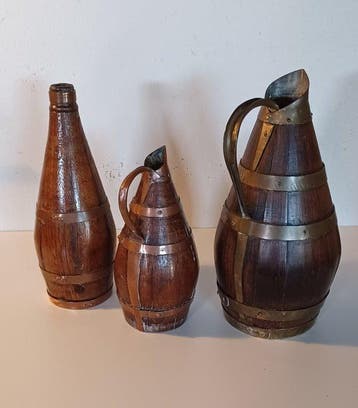 Kruik (3) - Eik - Normandische ciderkannen, Antiek en Kunst
