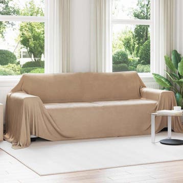 vidaXL Dekentjes 6 st Camel 350 x 270 cm 8.09 kg Fleece, Verzenden