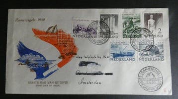 Nederland 1950 - Zomerzegels op FDC - NVPH E1