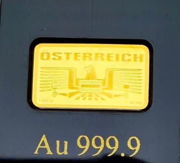 Oostenrijk. Gold bar Festung Hohensalzburg , oro, (.999)