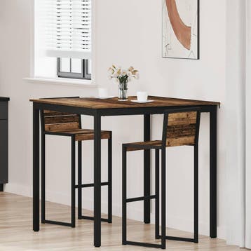 vidaXL Staande Bartafel Bewerkt hout, Verzenden