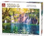 King Puzzel 1000 Stukjes Plitvice Watervallen - Landscape Co, Verzenden, Nieuw