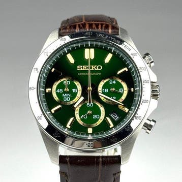 Seiko - SBTR017 Chronograph Green Dial - Zonder minimumprijs