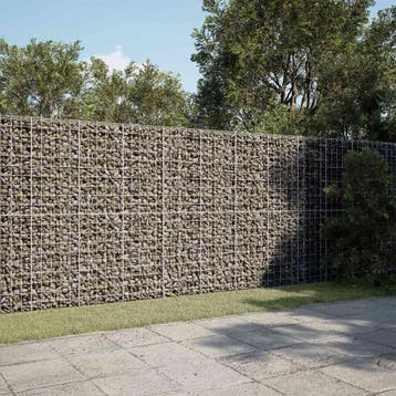vidaXL Gabion met 5 mm Draad en 10x10 cm Gaas 550x100x200 cm, Verzenden, Nieuw