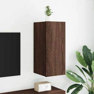 vidaXL Tv-wandmeubel met LED-verlichting 30,5x35x70 cm, Huis en Inrichting, Verzenden, Nieuw