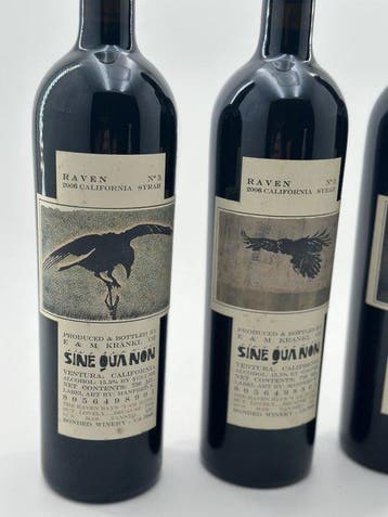 2006 Sine Qua Non Raven - 2x Syrah, 1x Grenache -