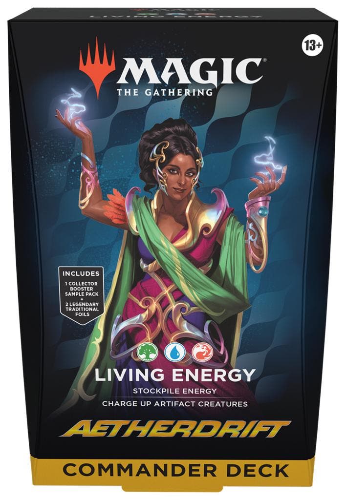 Magic: The Gathering - Aetherdrift Living Energy Commander D, Hobby en Vrije tijd, Verzamelkaartspellen | Magic the Gathering