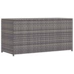 vidaXL Tuinbox 120x50x60 cm poly rattan grijs, Verzenden, Nieuw