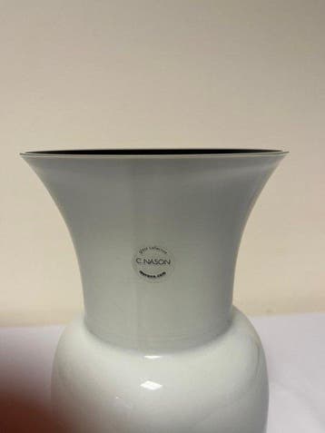Carlo Nason - Vaas - Opalino - Glas - DI MURANO