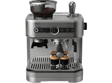 Philips - Semi automatische espressomachine - Zilver, Verzenden, Nieuw, Gemalen koffie