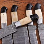 Keukenmes - Chefs knife - Gevouwen staal, hars en been -